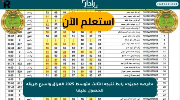 «فرصة مميزة» رابط نتيجة الثالث متوسط 2025 العراق وأسرع طريقة للحصول عليها